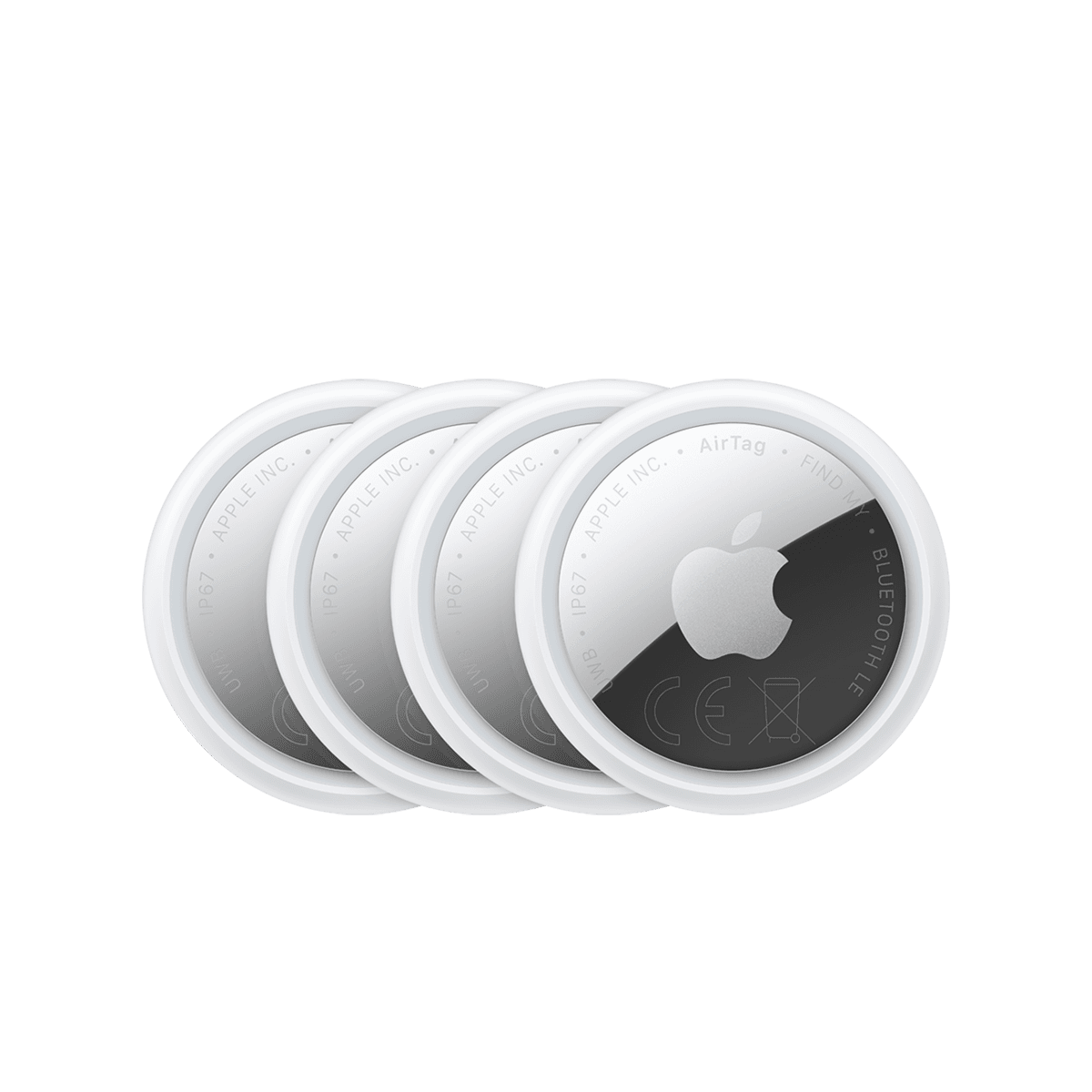Pack de quatre traceurs Apple AirTag, visuel officiel