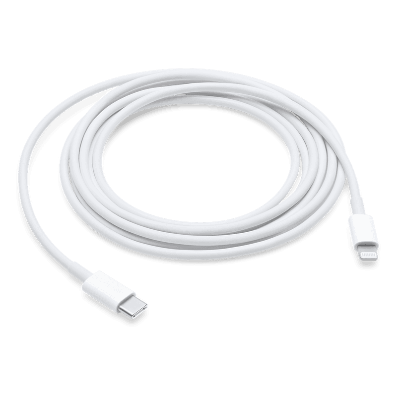 Câble Apple USB-C vers Lightning 2 mètres blanc, visuel officiel