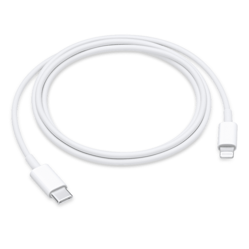 Câble Apple USB-C vers Lightning blanc, visuel officiel