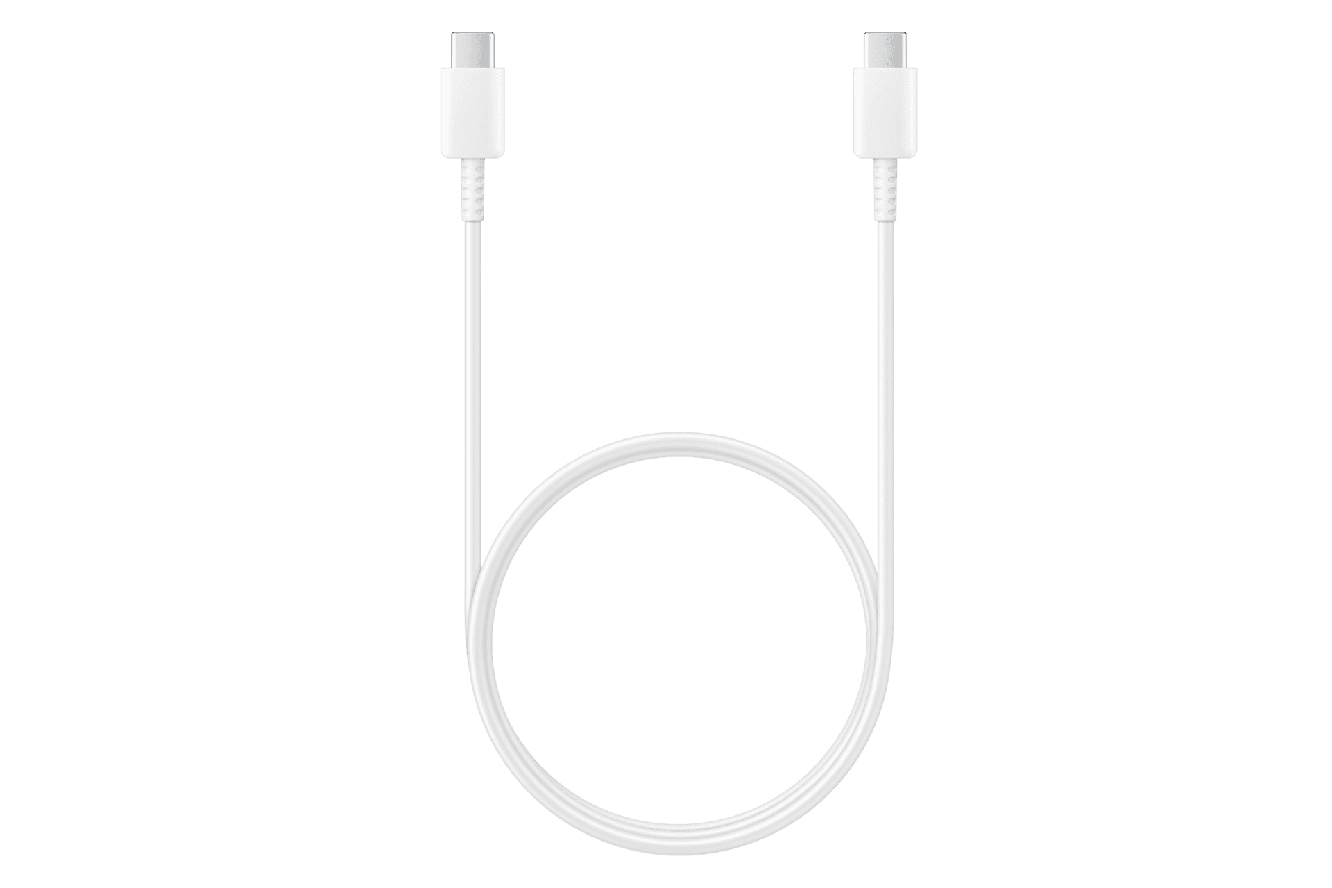 Câble Samsung USB-C vers USB-C blanc de 1 mètre, visuel officiel