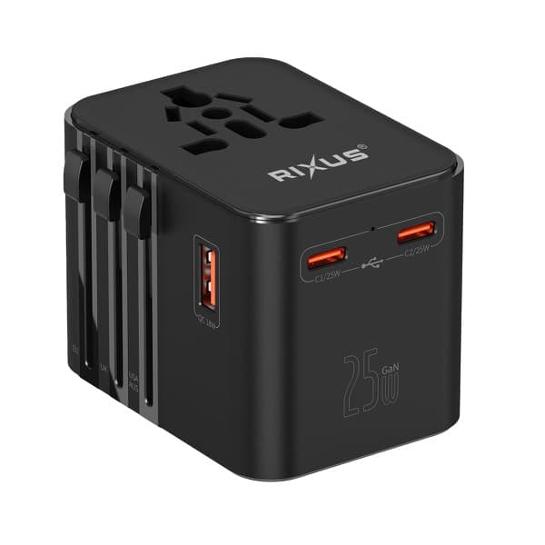 Adaptateur de voyage universel 3 USB + USB-C