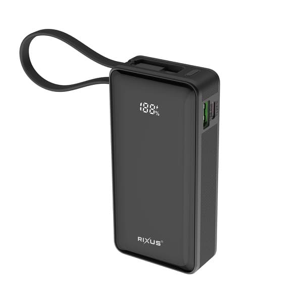 Batterie 10 000 mAh écran digital + câble