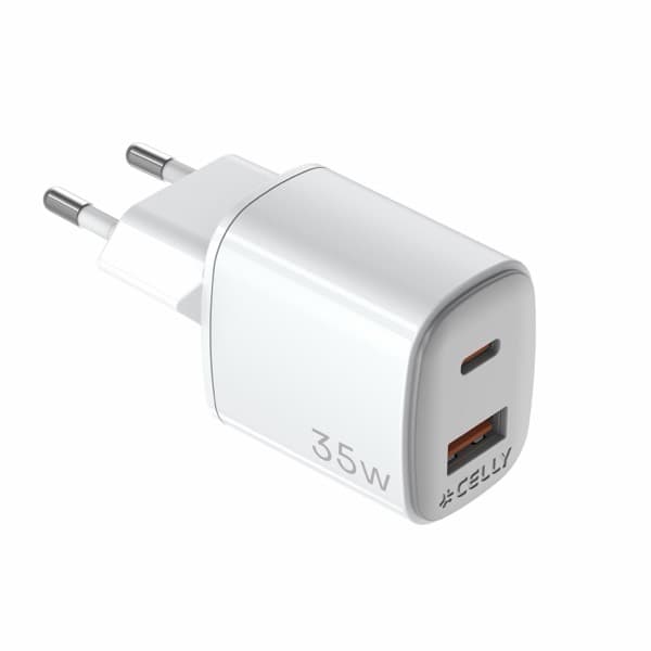 Celly GaN 35 W USB-A + USB-C