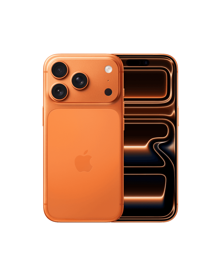 iPhone 17 Pro Max orange cosmique (visuel officiel)