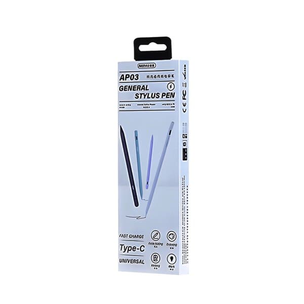 REMAX Universal charge rapide Stylus Pen AP03 noir