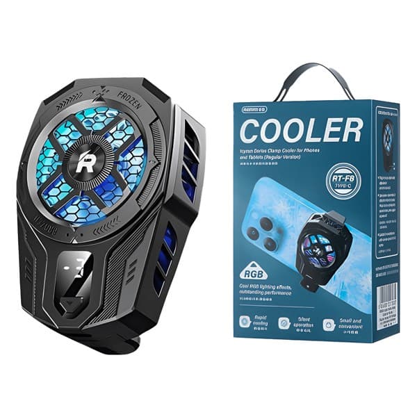 REMAX Icyzun Series Clamp Cooler for Phones & Tablets avec Temperature Display RT-F8i (Display Version)