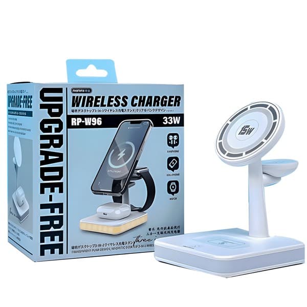 REMAX 33W Multifunctional 3-in-1 sans fil Chargeur avec Light RP-W96