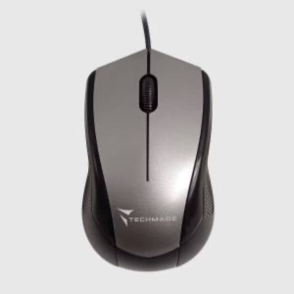 Techmade Mouse USB With Câble TM-XJ15 Grey