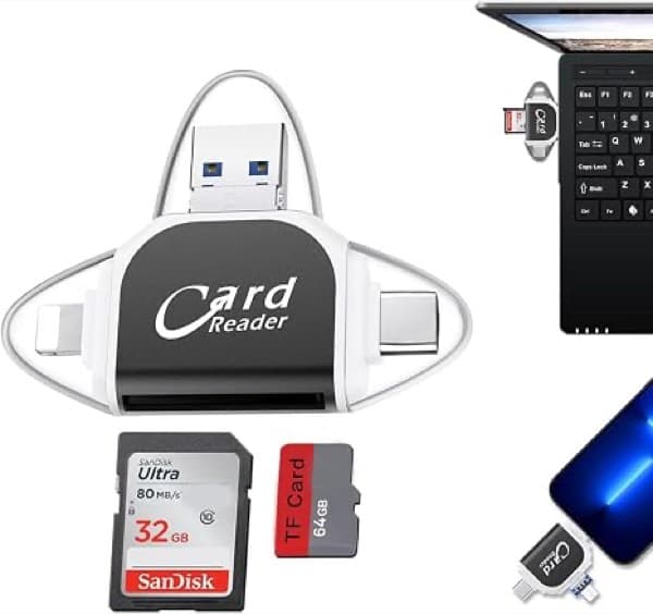 All-in-1 Fast Card Reader Support TF / Micro SD Card Plug & Play (B24)