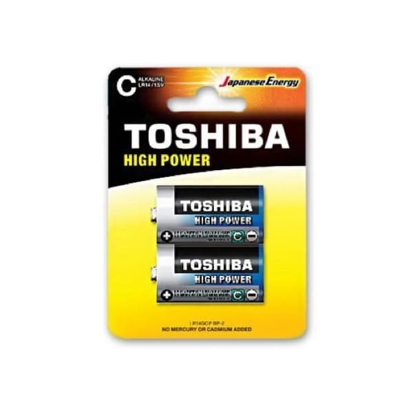 Toshiba LR20GCP BP-2 D Alkaline Battery (2-Pack)