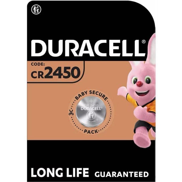 Duracell CR2450 Lithium Button Cell Battery (1 Pack / 1 pc)