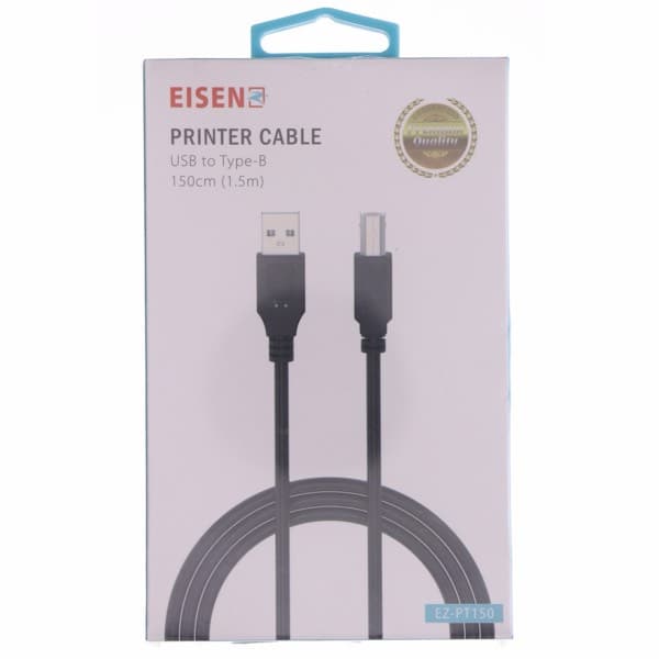 Eisenz USB to Type-B Printer Câble 1.5M (EZ-PT150)