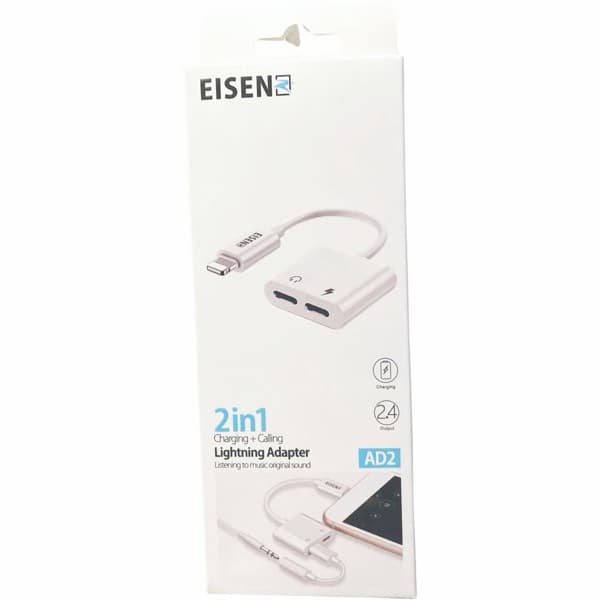 Eisenz 2-in-1 Charging + Calling Lightning Adaptateur (AD2)