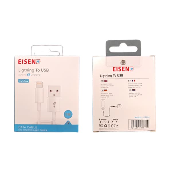 Eisenz 1M USB to Lightning Câble (EZ024)
