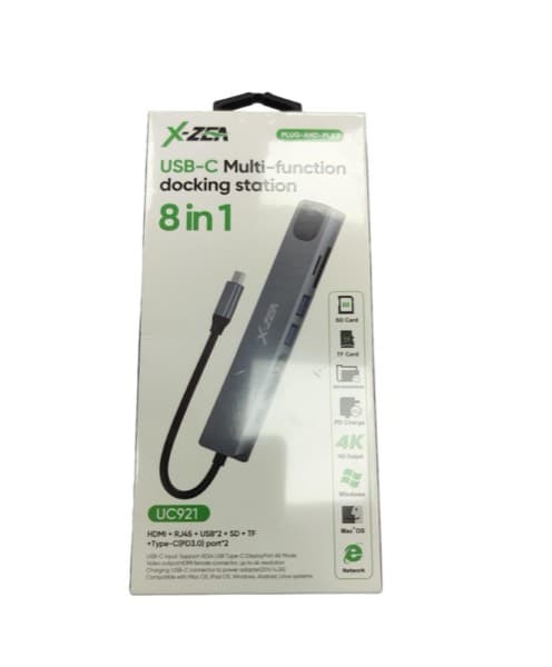 X ZXA 8-in-1 USB-C Multi-Function Docking Station
