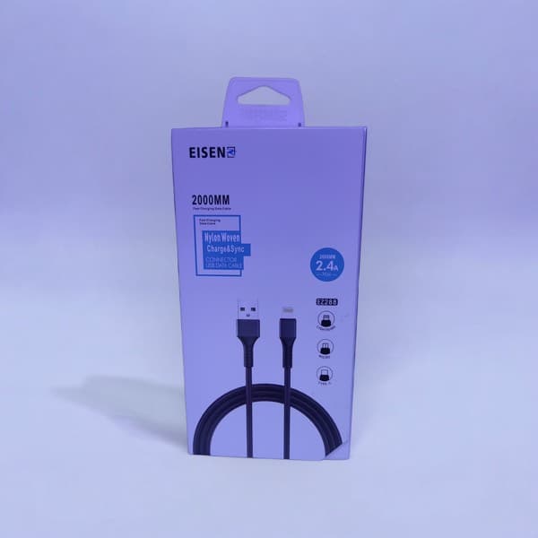 Eisenz 2M Nylon Woven USB to Lightning Câble (EZ288)