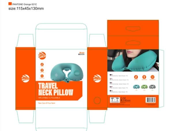 MG Inflatable & Foldable Travel Neck Pillow (MGS18)