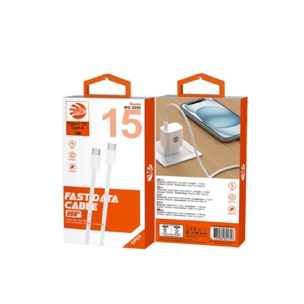 MG 60W Type-C to Type-C charge rapide Câble 1M (X295)