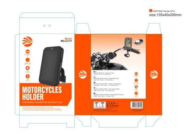 MG Motorcycle Phone Support MGZJ111