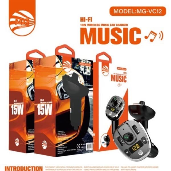 MG Bluetooth FM Car Transmitter avec USB MX-VC12