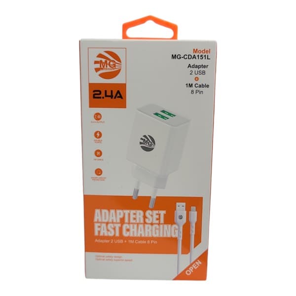 MG 2.4A USB to Lightning Chargeur Câble (MGCDA151L)