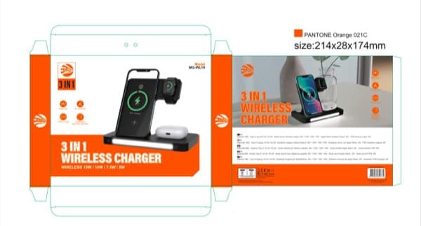 MG 3-in-1 sans fil Chargeur 15W avec LED Lighting (MGWL19)