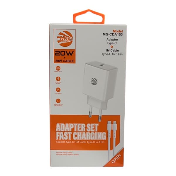 MG 20W USB-C to Lightning iPhone Chargeur (MG CDA150)