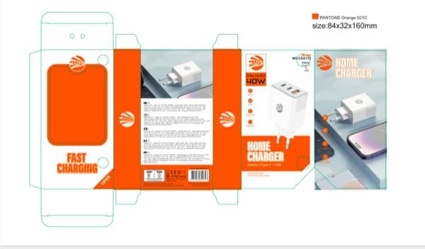 MG 40W Chargeur 2-Port USB-C + USB (MG CDA133)