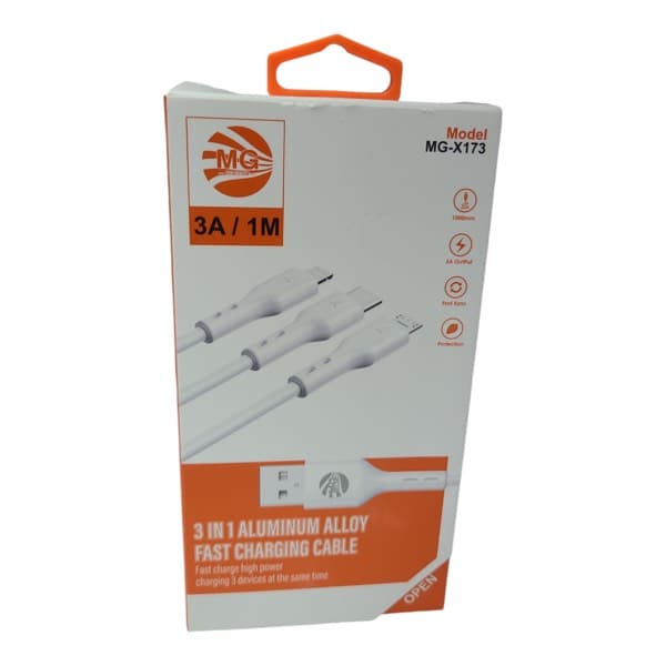 MG 3-in-1 charge rapide Câble (MG X173)