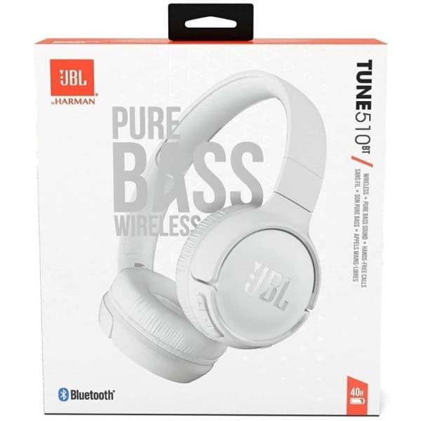 JBL Tune 510BT sans fil Bluetooth Casque blanc