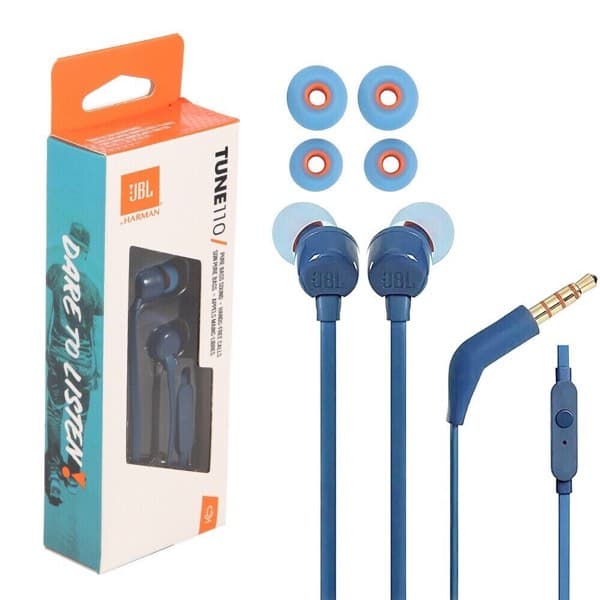 JBL Tune T110 Wired Écouteurs bleu