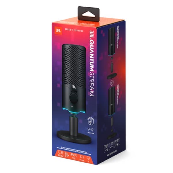 JBL Quantum Stream Microphone noir
