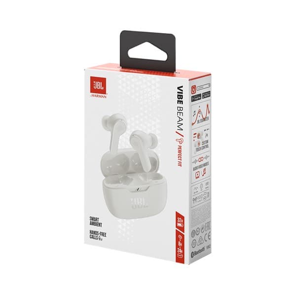JBL Wave Beam True sans fil Écouteurs blanc