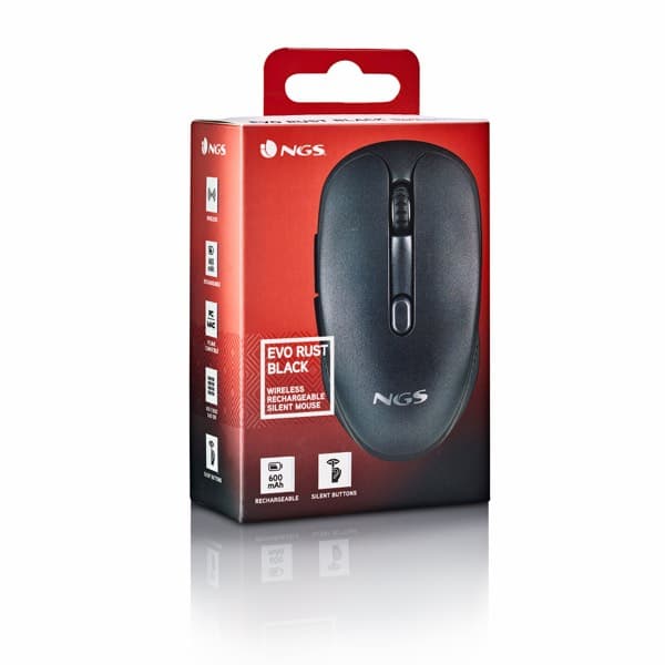 NGS Fog Pro sans fil Mouse 1000 DPI noir (2 Buttons)