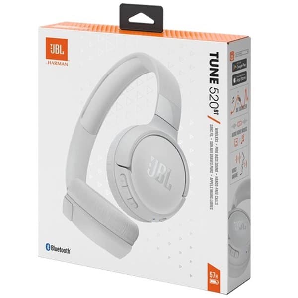 JBL Tune 520BT sans fil Bluetooth Casque blanc