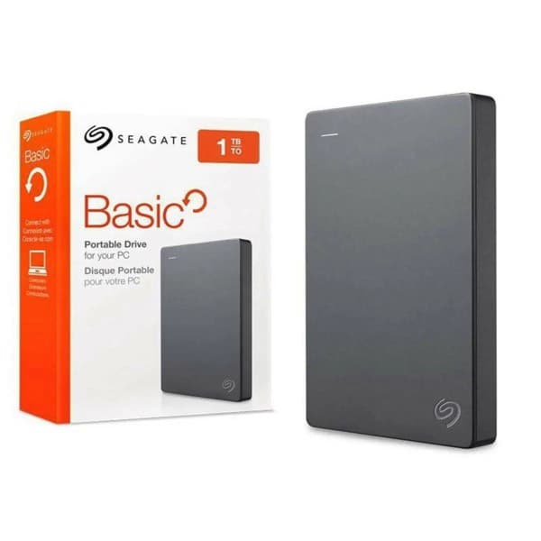 Seagate Basic Portable External Hard Drive 1TB 2.5" USB 3.0 (STJL1000400)