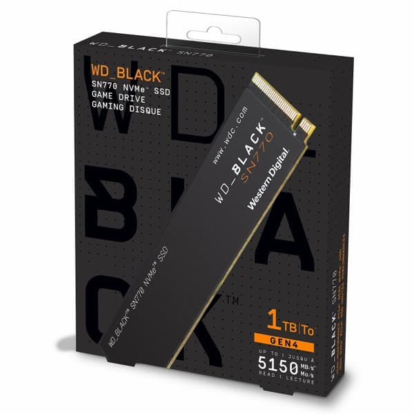 Western Digital WD noir SN770 NVMe SSD 1TB PCIe Gen4