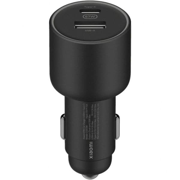 Xiaomi 67W Car Chargeur USB-C + USB-A noir