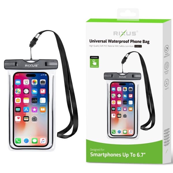 Rixus Floating Waterproof Phone Bag noir RXBG19
