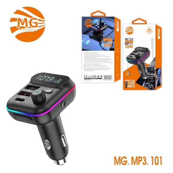 MG sans fil Car MP3 Player QC 3.0 PD 20W MG-MP3-101