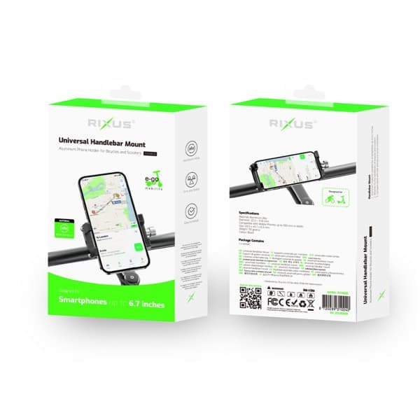 Rixus Bike Phone Support noir RXHB06