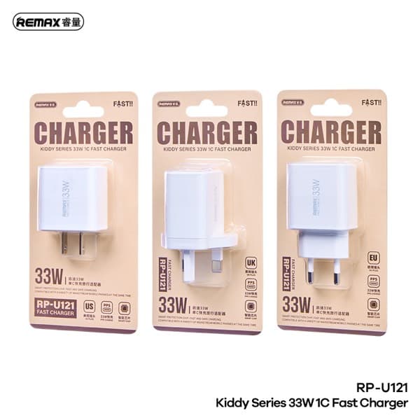 REMAX Kiddy Series 33W USB-C Fast Chargeur EU blanc RP-U121