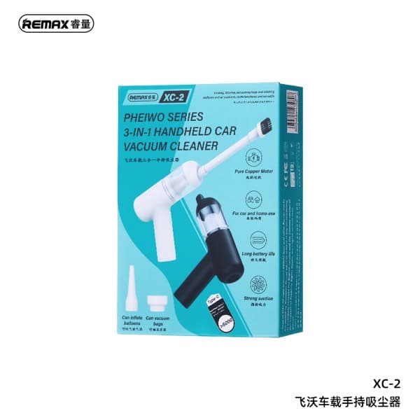REMAX Pheiwo Series XC-2 Handheld Car Vacuum Cleaner blanc