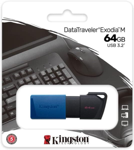 Kingston DataTraveler Exodia M USB 3.2 Gen 1 Clé USB 64GB DTXM/64GB