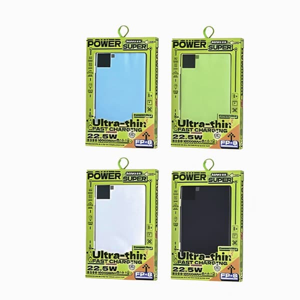 REMAX FP-8 Ultra-Thin Batterie externe 10000mAh 22.5W blanc