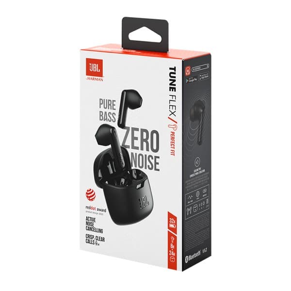 JBL Tune Flex sans fil Bluetooth Écouteurs avec Noise Cancelling noir