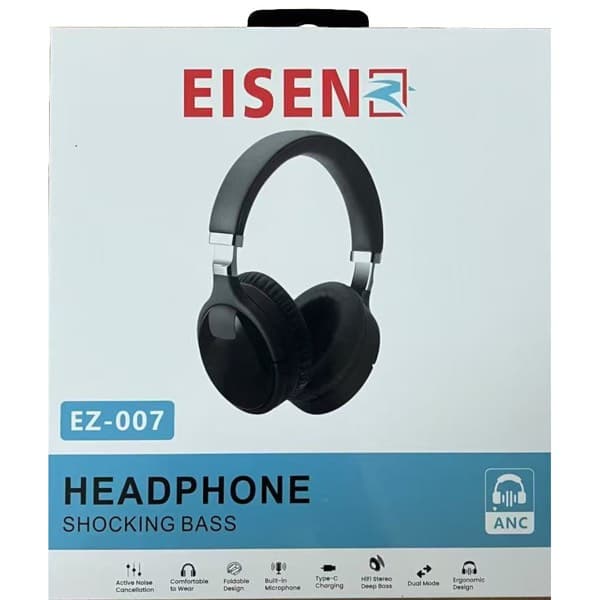Eisenz Active Noise Cancelling Casque Powerful Bass EZ-007
