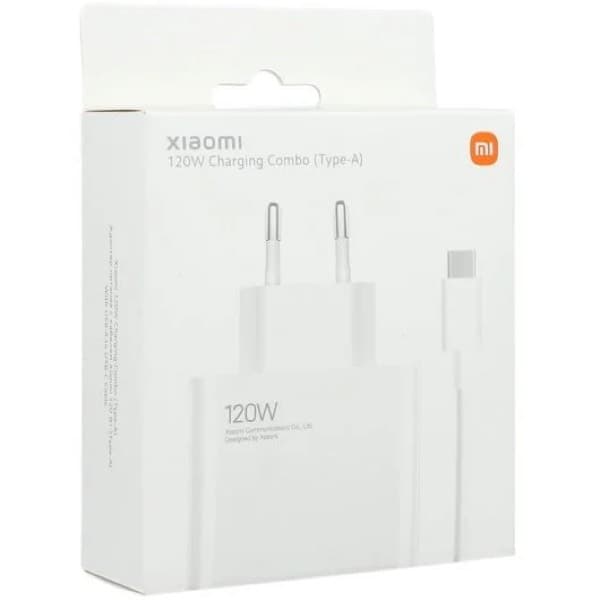 Xiaomi 120W Charging Combo USB-A Chargeur avec USB-C Câble blanc