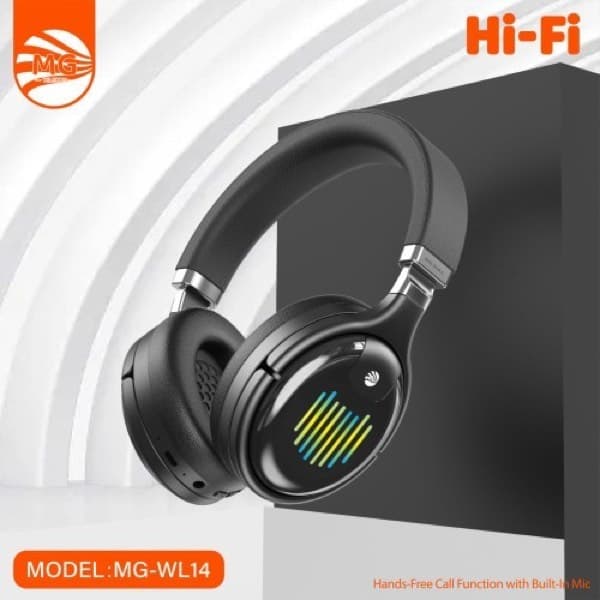 MG WL14 sans fil Bluetooth Gaming Casque noir