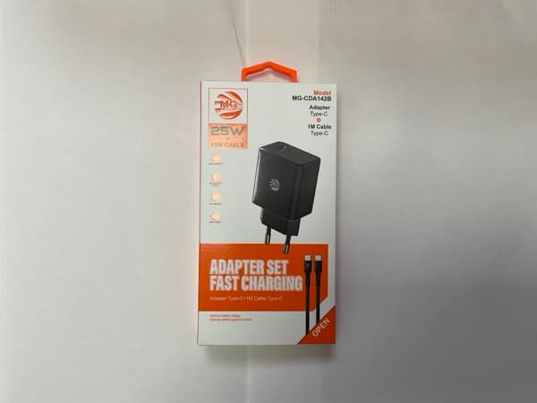 MG Type-C Chargeur Adaptateur Set MG-CDA142B noir